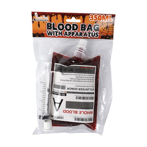 fake blood bag called for guns